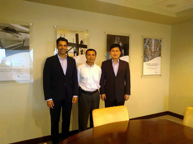 The visit of general manager of BODA Group in Mexico, Mr. Tian Xu, in the headquarter of BTVK Group in Detroit, America